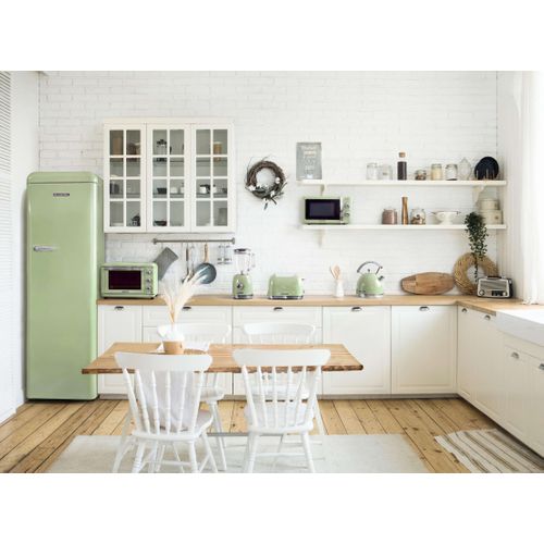 Réfrigérateur Une Porte 337l Vintage Vert Amande - Sccl329v-vae