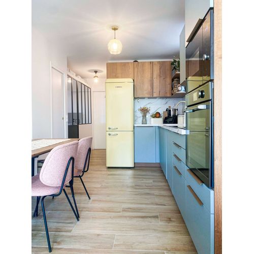 Réfrigérateur Combiné 304l Vintage Crème - Sccb300v-cre