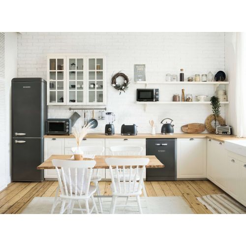 Réfrigérateur Combiné 249l Vintage Noir - Sccb250v-be