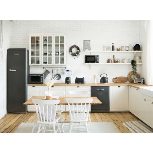 Réfrigérateur Une Porte 337l Vintage Noir - Sccl329v-be