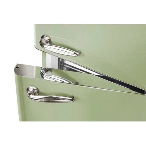 Réfrigérateur Double Porte 211l Vintage Vert Amande - Scdd211v-vae