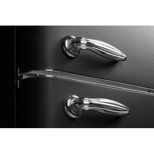 Réfrigérateur Double Porte 211l Vintage Noir - Scdd211v-be