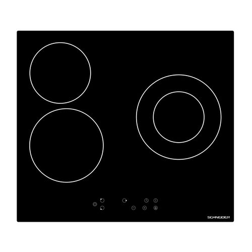 Table Vitrocéramique 3 Feux Noir - Sctv603s