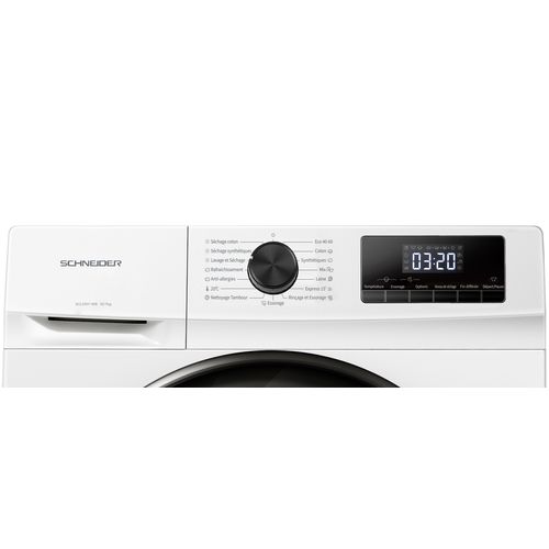 Lave-linge hublot séchant 10/7kg  1400 trs/mn Blanc - Scls107-wb