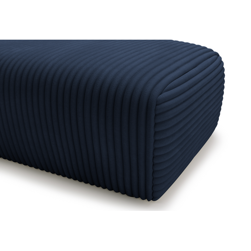 Pouf Velours Côtelé Bleu Olympe Pouf - Velours Côtelé