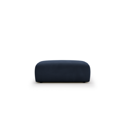 Pouf Velours Côtelé Bleu Olympe Pouf - Velours Côtelé