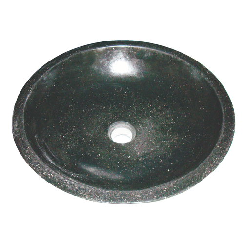 Vasque Bol à Poser Heloise - Noire -44cm - Terrazzo - Sans Trop Plein