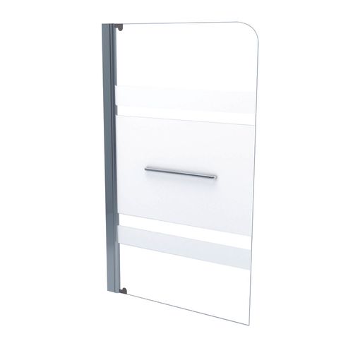 Pare-baignoire Olame - Paroi 80x140x0,4cm - Verre Trempé Sér. - Finitions Chromé