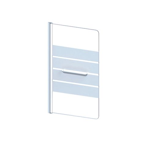 Pare-baignoire Shiva - Paroi 85x140x0,5cm - Verre Trempé Sér. - Finitions Blanc