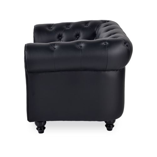 Fauteuil Chesterfield Regency Noir