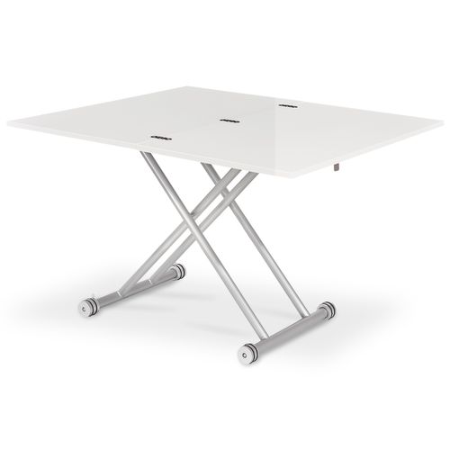 Table Basse Relevable Philadelphia Blanc Laqué