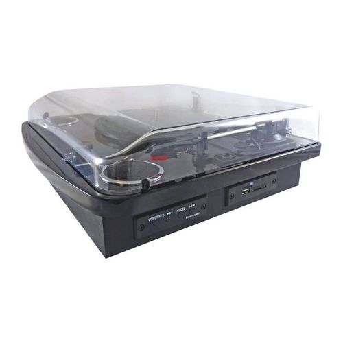Platine Disque Vinyle 33,45 Et 78 Tours Numérique Bluetooth, Cd, Fm, Carte Sd