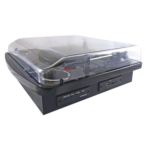 Platine Disque Vinyle 33,45 Et 78 Tours Numérique Bluetooth, Cd, Fm, Carte Sd