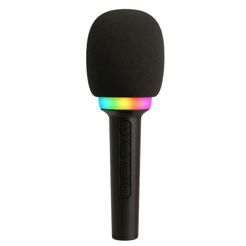 Micro-enceinte Karaoké Bluetooth 3w Avec Lumières LED Rgb, Effets Vocaux Magiques Et Batterie Rechar