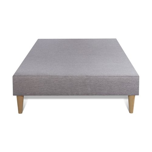 Ensemble Matelas Mémoire De Forme 90x190 Memo Bio Ep:26cm - Sommier Gris
