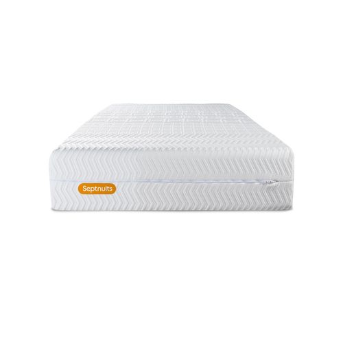 Ensemble Matelas Mémoire De Forme 90x190 Memo Bio Ep:26cm - Sommier Gris