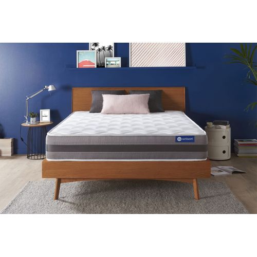 Matelas Ressorts Ensachés Et Mémoire De Forme 140x190 Actiflex Relax - Ep: 24cm - Confort Mi-ferme
