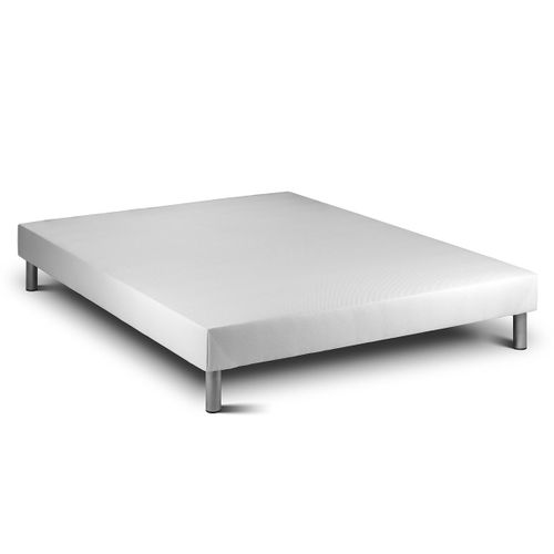 Ensemble Matelas Mousse Polyuréthane à Mémoire De Forme 160x200 Vitalmemo One Ep:24cm - Sommier Blan