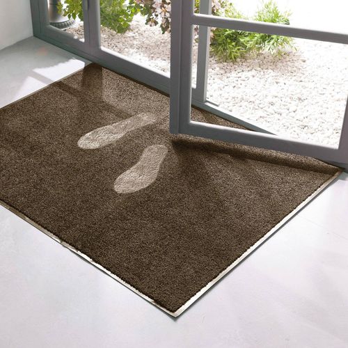 Tapis Antipoussières 90x120 Marron En Textile