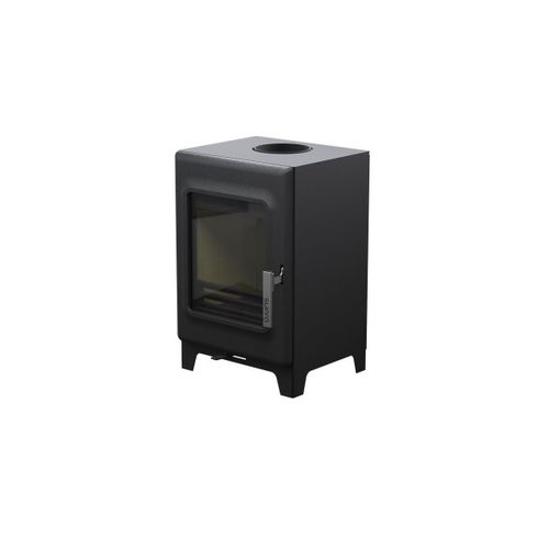 Poêle à Bois Fonte Acier 4.8kw Noir - Fr9016310b