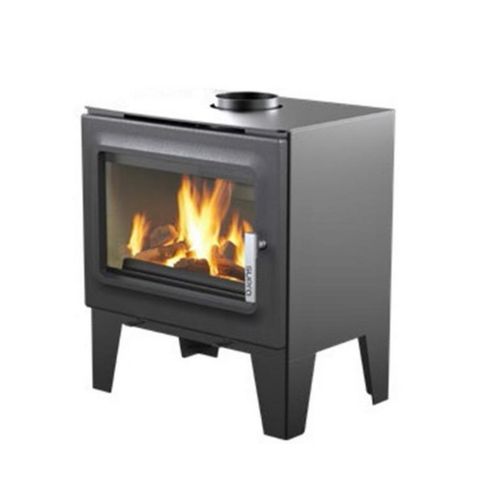 Poêle à Bois Fonte 6.1kw Anthracite - Fr9016760b