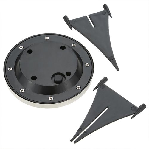 Lot De 8 Spots Solaires Ronds Decky Argent Acier Inoxydable D12cm