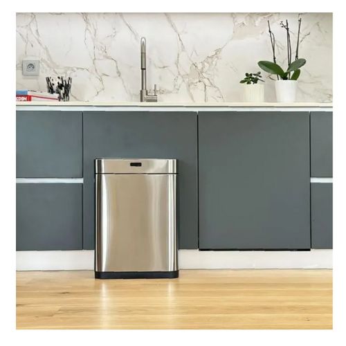 Couvercle De Poubelle Automatique Upper Argent