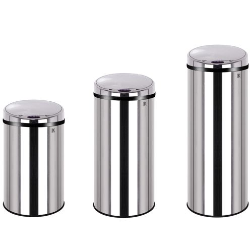 Poubelle De Cuisine Automatique Artic Argent Acier Inoxydable 30l