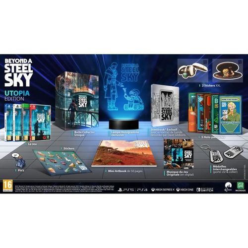 Jeu PS5 Beyond A Steel Sky - Utopia Edition, Neuf Scellé, Aventure Futuriste