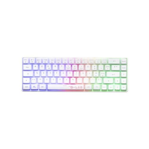 Clavier Gamer - Membrane - Keyz Hydrogen Wl - Rétroélairage Arc-en-ciel - Sans Fil - Blanc