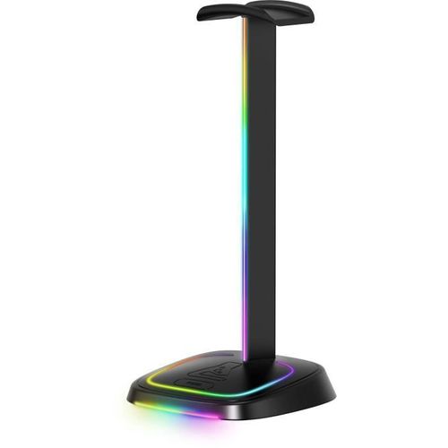 Support Casque Gamer - K-stand-neon Rgb - Filaire - Éclairage Rgb - Noir