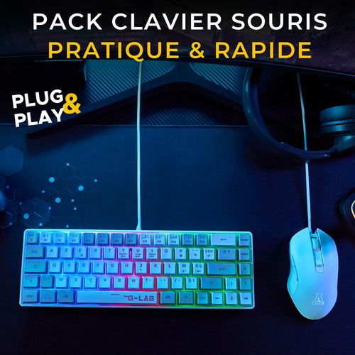 Clavier Gaming The G-lab Combo-hydro-gw/fr