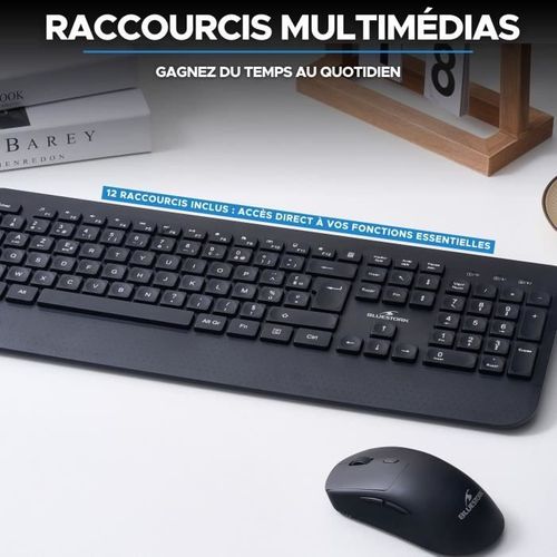 Clavier Sans Fil - Touches Creusées Ergonomiques - Office R2 - Azerty