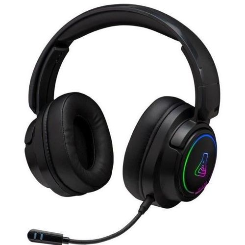 Casque Gamer Sans Fil - Korp Iridium - Microphone - Rgb - PC/ps4/xbox One - Noir