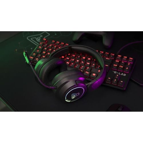 Casque Gamer Sans Fil - Korp Iridium - Microphone - Rgb - PC/ps4/xbox One - Noir