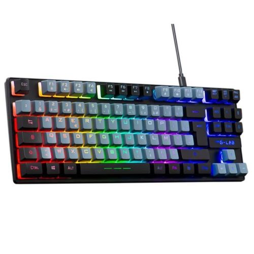 Clavier Gamer - Keyz Caesium - Rgb - Gris Et Noir - Tkl