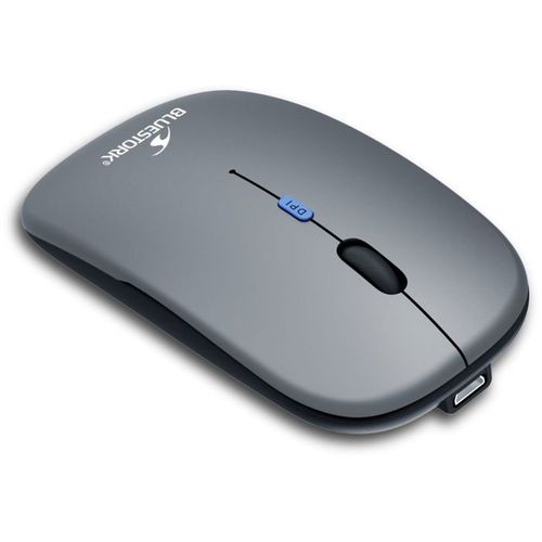 Souris - Sans Fil - M-wl-off105 - Silencieuse - Bluetooth Ou Dongle 2,4 Ghz - Gris/noir