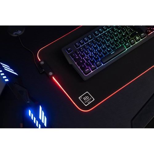 Tapis De Souris - XXL - Pad Rubidium - Rgb USB - 800x300x3 Mm - Noir
