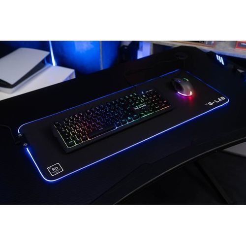Tapis De Souris - XXL - Pad Rubidium - Rgb USB - 800x300x3 Mm - Noir