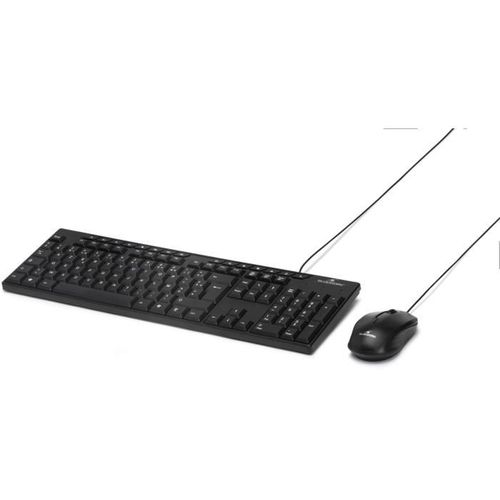 Pack Clavier Souris - Media Office - Filaire - Azerty - Compatible Windows - Noir