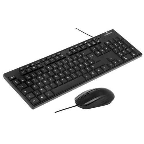 Pack Clavier Souris - Media Office - Filaire - Azerty - Compatible Windows - Noir