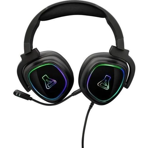 Casque Gamer Filaire - The G-lab - Korp Radium - Microphone - Rgb - Noir