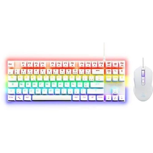 Pack Gamer 2 En 1 - Combo Mercury - Souris Filaire - Clavier Tkl Mécanique (switch Rouge)