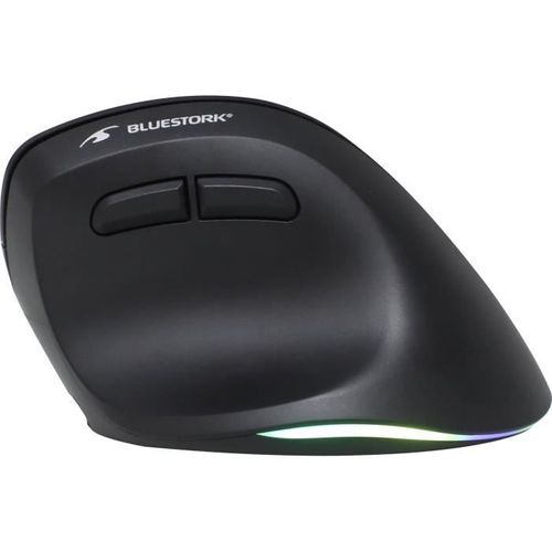 Souris Ergonomique Sans Fil - Bluestork - Ergo Lumi - PC/mac - Noir