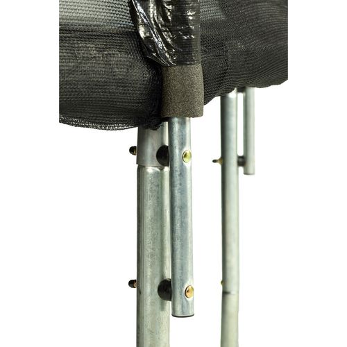 Trampoline Rond Bleu D.300cm Avec Filet, Échelle, Bâche Et Kit Ancrage