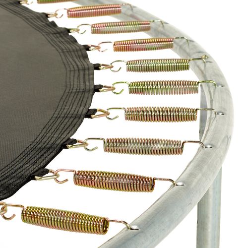 Trampoline Rond Bleu D.360cm Avec Filet, Échelle, Bâche Et Kit Ancrage