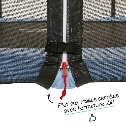 Trampoline De Jardin 305 Cm + Filet De Sécurité + Échelle - Normes Ce/eu
