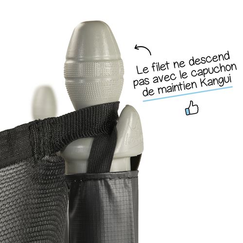 Trampoline De Jardin 305 Cm + Filet De Sécurité + Échelle - Normes Ce/eu