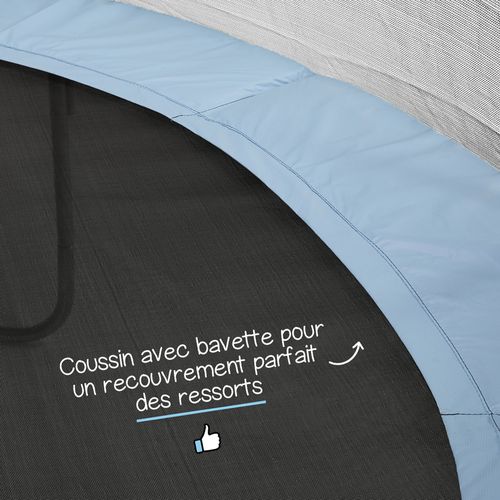 Trampoline De Jardin 305 Cm + Filet De Sécurité + Échelle - Normes Ce/eu