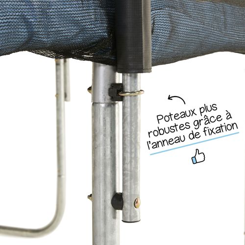 Trampoline De Jardin 305 Cm + Filet De Sécurité + Échelle - Normes Ce/eu